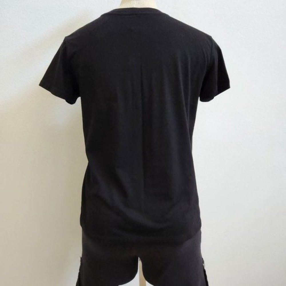 SHEIN My social Battery & Letter Graphic Tee Crewneck short Sleeve - Picture 9 of 9